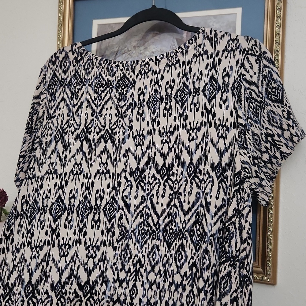 Rachel Zoe Shirt Dress Size 1X Casual Vacation Cruise Lagenlook - Picture 7 of 10